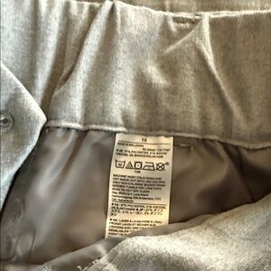 Banana Republic Light Gray Wide Leg Trousers